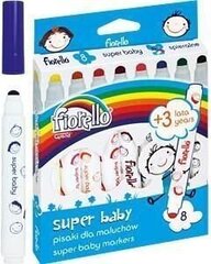 Фломастеры Super Baby, Fiorello, 8 цветов цена и информация | Принадлежности для рисования, лепки | kaup24.ee