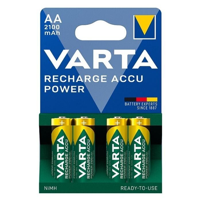 VARTA Recharge Battery Power AA 2100mAh Blister 4 hind ja info | Patareid | kaup24.ee