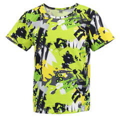 Huppa футболка для мальчиков JEIDEL, лаймовый-пестрый 907157811 цена и информация | Рубашки для мальчиков | kaup24.ee