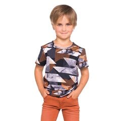 Huppa laste T-särk JEIDEL, must-kirju цена и информация | Рубашки для мальчиков | kaup24.ee