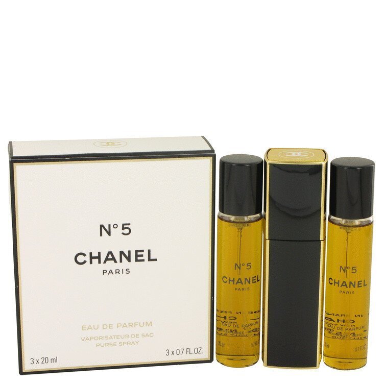 Chanel No.5 Twist and Spray EDP naistele 3 x 20 ml цена и информация | Naiste parfüümid | kaup24.ee