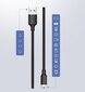 USB -kaabel UGREEN 480 Mbps 1 m, must hind ja info | Mobiiltelefonide kaablid | kaup24.ee