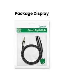 UGREEN AV131 emane XLR -kaabel pistikupesale 3,5 meest - 2 m (must) цена и информация | Кабели и провода | kaup24.ee