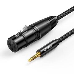 UGREEN AV131 emane XLR -kaabel pistikupesale 3,5 meest - 2 m (must) цена и информация | Кабели и провода | kaup24.ee