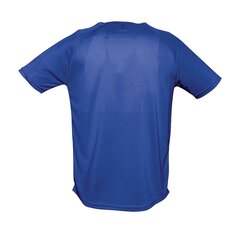 Lahtise lõikega sinine ümmarguse kaelusega meeste spordisärk SPORTY цена и информация | Мужские футболки | kaup24.ee