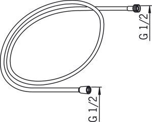 Dušivoolik Oras 150cm PVC hind ja info | Survevoolikud | kaup24.ee