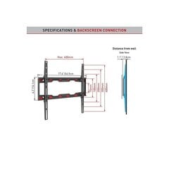 Настенное крепление для ТВ Barkan ND300 цена и информация | Для укрепления | kaup24.ee
