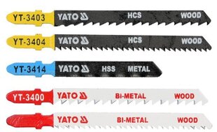 Запасные пилы для электролобзиков микс 5 шт. YATO (YT-3445) цена и информация | Механические инструменты | kaup24.ee