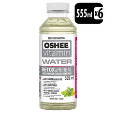 Vitaminiseeritud vesi OSHEE Vitamin H2O Detox&Herbal, 555 ml x 6 hind ja info | Karastusjoogid | kaup24.ee