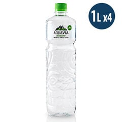 Looduslikult aluseline (pH 9,4) allikavesi Aquavia, 1L x 4 цена и информация | Вода | kaup24.ee