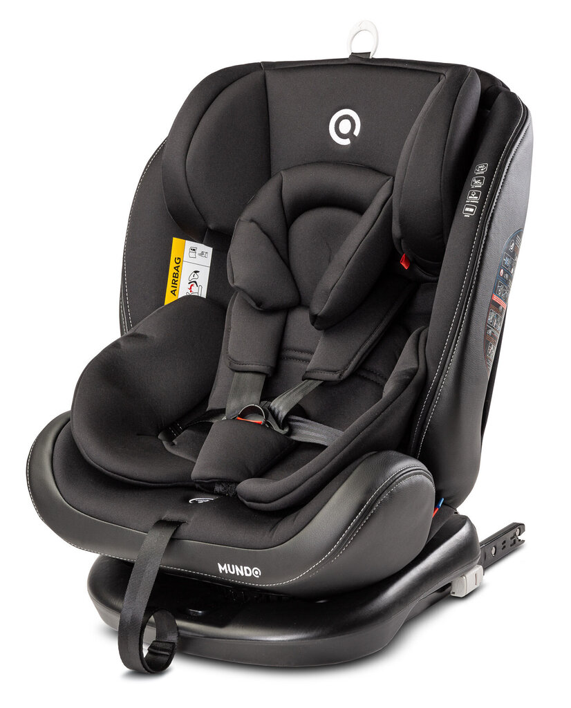 Turvatool Caretero Mundo, 0-36 kg Isofix 360°, black цена и информация | Turvatoolid | kaup24.ee