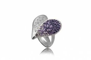Серебряное кольцо 925 пробы с кристаллами Swarovski цена и информация | Кольцо | kaup24.ee