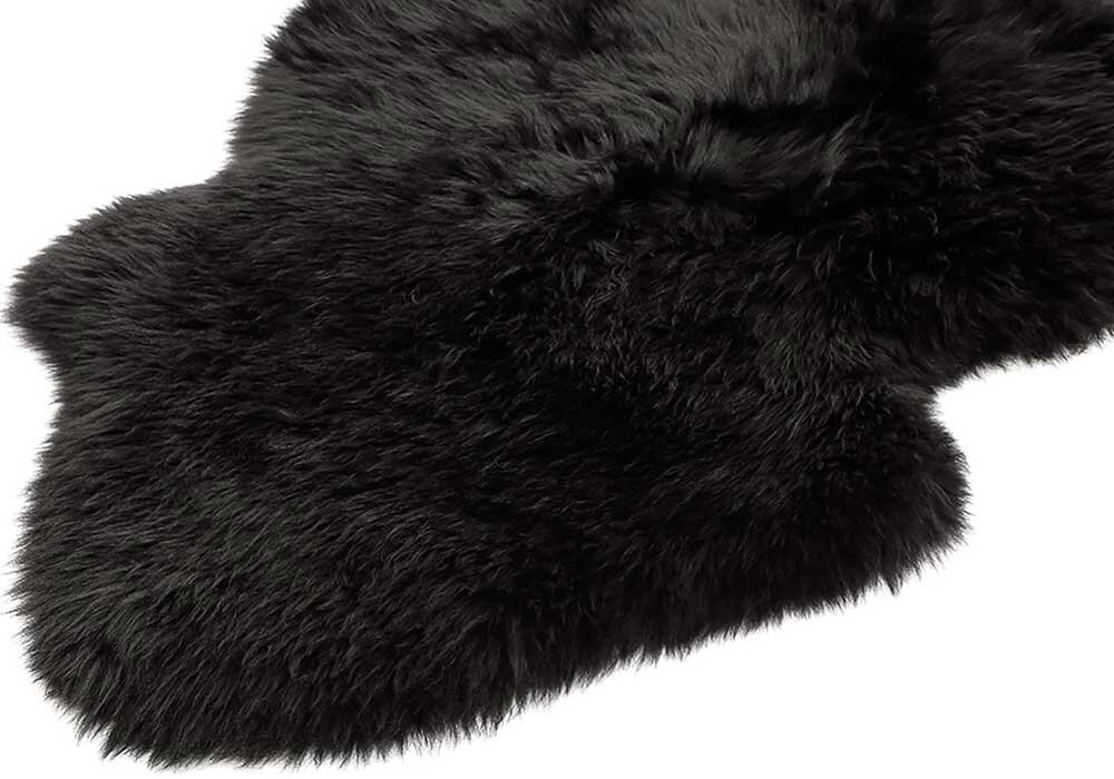 Narma naturaalsetest lambanahkadest vaip Merino M, must, 6x, 130 x 180 cm цена и информация | Vaibad | kaup24.ee