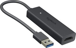 Logitech USB Type-A to HDMI Screen Share Graphic Adapter (939-001553), 0.25 m hind ja info | Logitech Kodumasinad, kodutehnika | kaup24.ee
