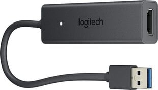 Logitech USB Type-A to HDMI Screen Share Graphic Adapter (939-001553), 0.25 m hind ja info | Logitech Kodumasinad, kodutehnika | kaup24.ee