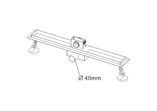 Lineaarne trapp Vento Ravena 800x70x70 hind ja info | Duširennid | kaup24.ee