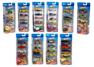 Hot Wheels Basic 5-pakk hind ja info | Poiste mänguasjad | kaup24.ee