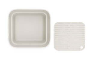 Емкость для мытья посуды с лотком для сушки Light Grey цена и информация | ДЕРЖАТЕЛЬ ДЛЯ БУМАЖНЫХ ПОЛОТЕНЕЦ BERLINGER HAUS BH-1609 | kaup24.ee