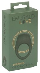 Emerald Love luksuslik vibreeriv peeniserõngas цена и информация | Эрекционные кольца, насадки на пенис | kaup24.ee