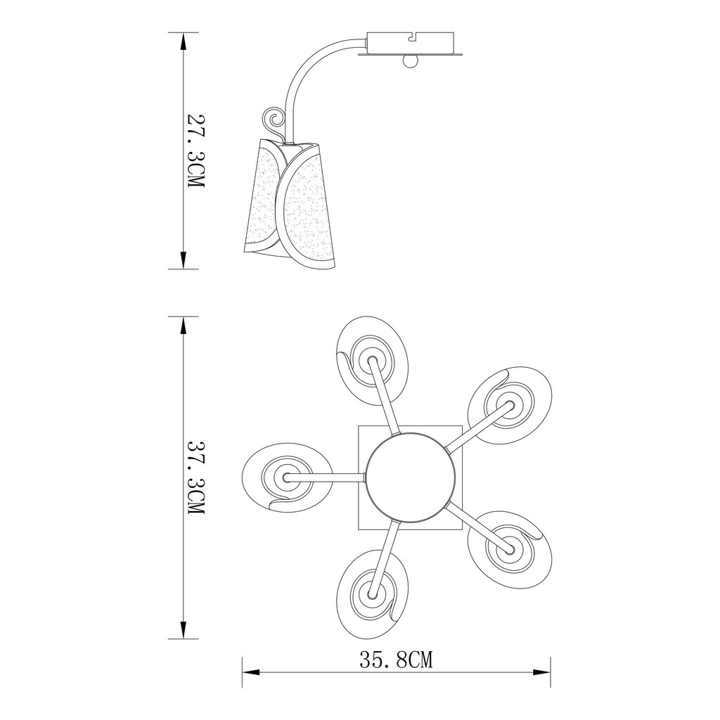 Laelamp G.LUX GM-081/5 hind ja info | Laelambid | kaup24.ee