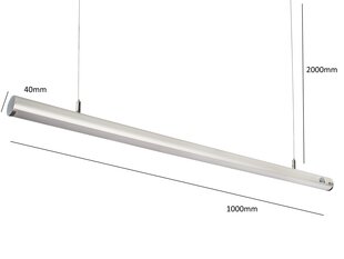 Светодиодный потолочный светильник G.LUX GR-LED10-22W LINE цена и информация | Потолочные светильники | kaup24.ee