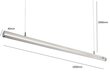 LED laevalgusti G.LUX GR-LED10-22W LINE цена и информация | Laelambid | kaup24.ee