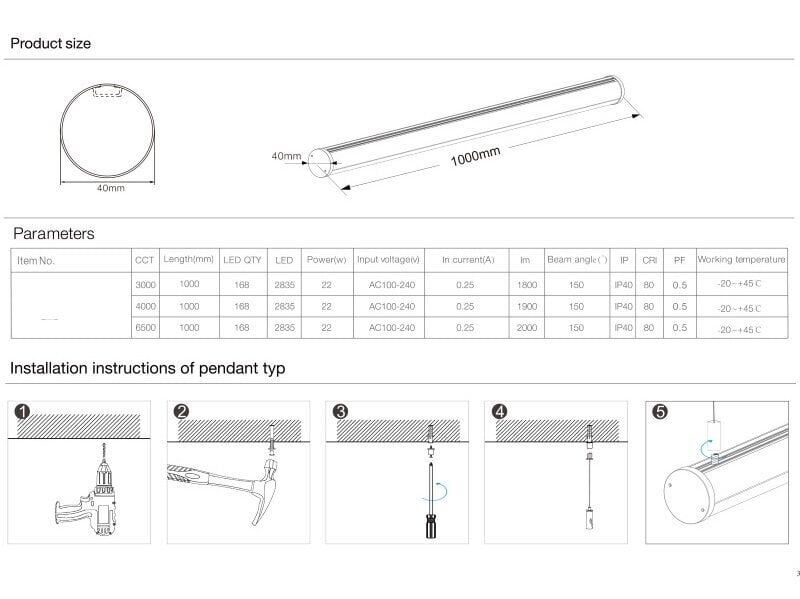 LED laevalgusti G.LUX GR-LED10-22W LINE цена и информация | Laelambid | kaup24.ee