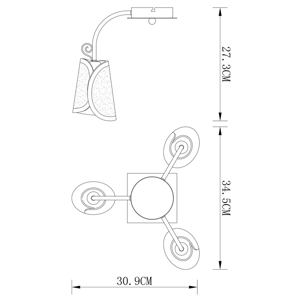 Laelamp G.LUX GM-081/3 hind ja info | Laelambid | kaup24.ee