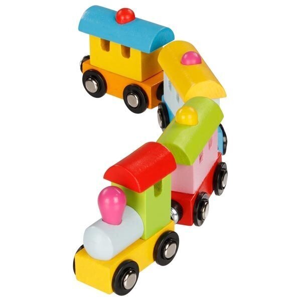 Goki puidust rong magnetitega Torino, 28 cm цена и информация | Poiste mänguasjad | kaup24.ee