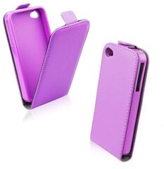 Forcell Flexi Slim Flip Samsung G900 Galaxy S5 vertical case in silicone holder Violet цена и информация | Чехлы для телефонов | kaup24.ee