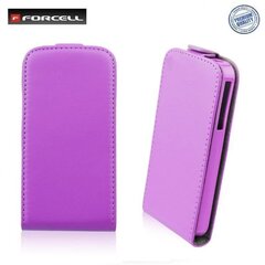 Forcell Flexi Slim Flip Samsung G900 Galaxy S5 vertical case in silicone holder Violet hind ja info | Telefoni kaaned, ümbrised | kaup24.ee