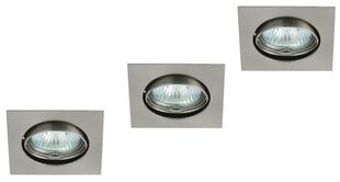 Встраиваемый светильник G.LUX BS-3261 матовый хром цена и информация | Монтируемые светильники, светодиодные панели | kaup24.ee