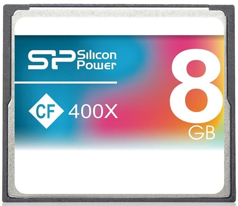 Silicon Power mälukaart CF 8GB 400x hind ja info | Fotoaparaatide mälukaardid | kaup24.ee