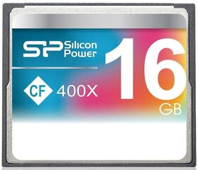 Silicon Power mälukaart CF 16GB 400x hind ja info | Fotoaparaatide mälukaardid | kaup24.ee