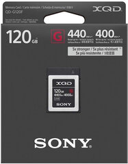 Sony mälukaart XQD G 120GB 440/400MB/s цена и информация | Карты памяти | kaup24.ee