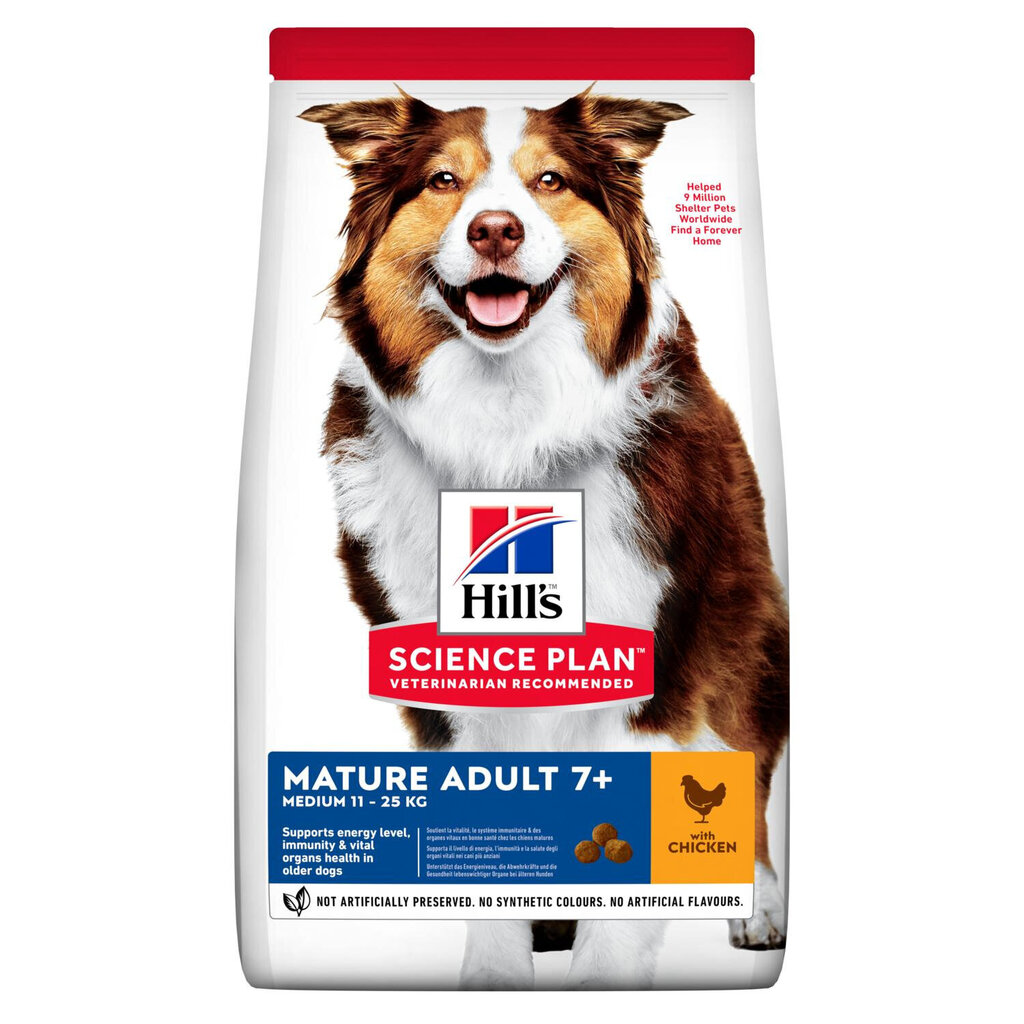 HILL'S Science Plan Canine Mature täiskasvanud koertele kanaga, 14 kg hind ja info | Kuivtoit koertele | kaup24.ee