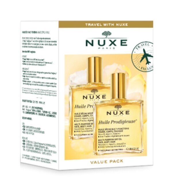 Komplekt Nuxe Travel With Nuxe Huile Prodigieuse: kuivõli 2 x 100 ml цена и информация | Näoõlid, seerumid | kaup24.ee