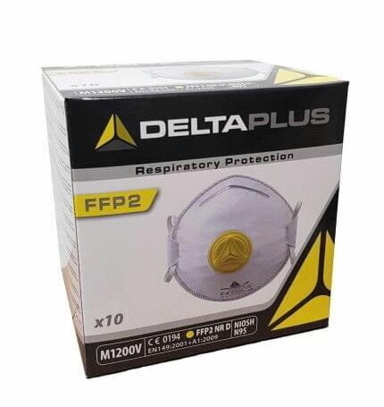 Respiraator ventiiliga FFP2 Delta Plus, 10 tk. hind ja info | Esmaabi | kaup24.ee