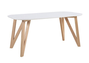Обеденный стол, белый цена и информация | Кухонные и обеденные столы | kaup24.ee