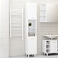 vidaXL vannitoakapp kõrgläikega valge 30 x 30 x 179 cm puitlaastplaat hind ja info | Vannitoakapid | kaup24.ee
