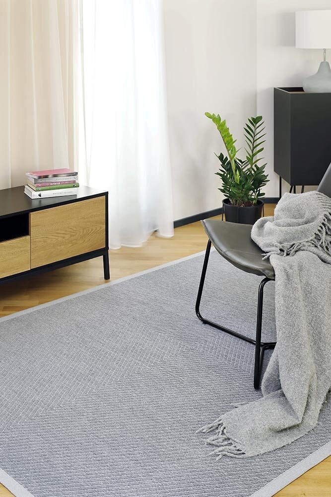 Narma kahepoolne smartWeave® šenillvaip Vivva, hõbedane, 70 x 140 cm hind ja info | Vaibad | kaup24.ee