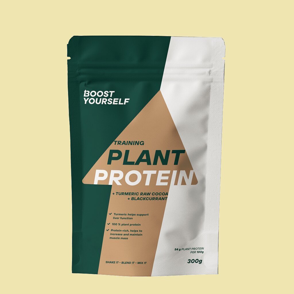 TRAINING PLANT PROTEIN Turmeric + Raw Cocoa + Blackcurrant 300g - Sporditoode hind ja info | Proteiin | kaup24.ee