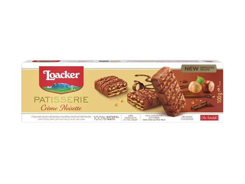 Loacker Gran Pasticceria Creme Noisette 100 g hind ja info | Maiustused | kaup24.ee