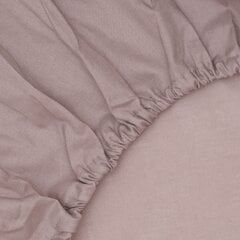 Сатиновая постельная простыня на резинке KOODI, светло бежевый, 160 x 200 + 25 см цена и информация | Простыни | kaup24.ee