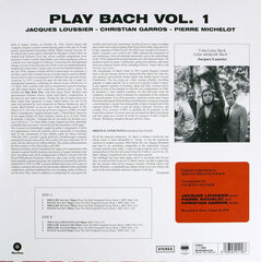 Jacques Loussier - Play Bach No.1, LP, vinüülplaat, 12" vinyl record hind ja info | Vinüülplaadid, CD, DVD | kaup24.ee