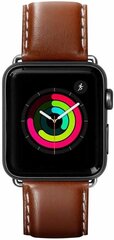 Vahetusrihm Apple Watch LAUT Oxford Tobacco (38mm), pruun цена и информация | Аксессуары для смарт-часов и браслетов | kaup24.ee