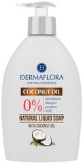 Жидкое мыло с кокосовым маслом Dermaflora 0%, 400 мл цена и информация | Мыло | kaup24.ee