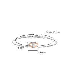Ti Sento tsirkoonidega käekett цена и информация | Женские браслеты | kaup24.ee
