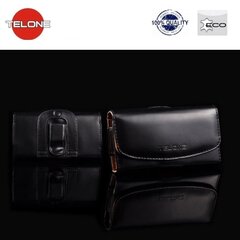 Telone Viva Universal Size (7x13cm) - Samsung S2 Eco Leather Belt Case Black hind ja info | Telefoni kaaned, ümbrised | kaup24.ee