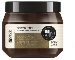 Niisutav ja taastav kehavõi kookosõliga 250ml Hello Nature цена и информация | Кремы, лосьоны для тела | kaup24.ee